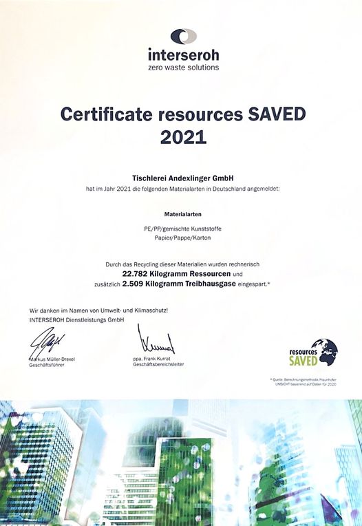 <p><strong>resources SAVED 2021 Zertifikat</strong></p>
